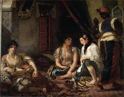 The Women of Algiers in their Apartment by Ferdinand Victor Eugene Delacroix