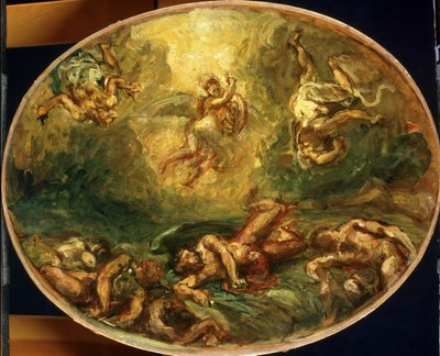 Triumph of St. Michael by Ferdinand Victor Eugene Delacroix