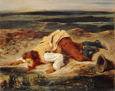 Wounded Brigand (Roman Shepherd), c.1825 by Ferdinand Victor Eugene Delacroix