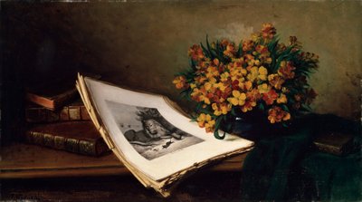 Still Life with a Lithograph by Ferdinand Wagner the elder