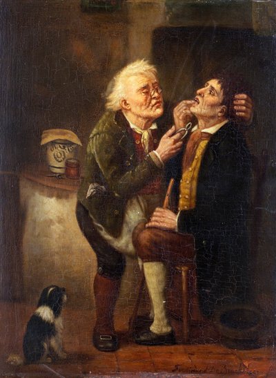 At the Dentist by Ferdinand de Braekeleer