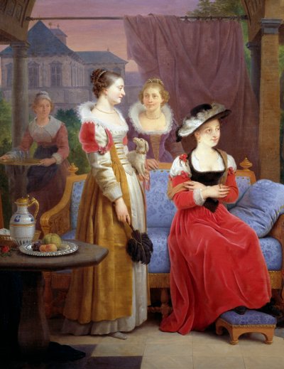 Rubens while painting straw hat in his studio by Ferdinand de Braekeleer