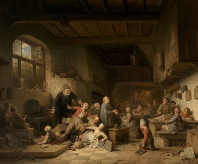 The Village School by Ferdinand de Braekeleer