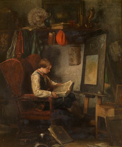 Young Artist in a Studio by Ferdinand de Braekeleer