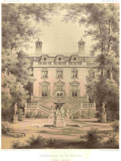 Berlin Hunting Lodge Glienicke Front View by Ferdinand von Arnim