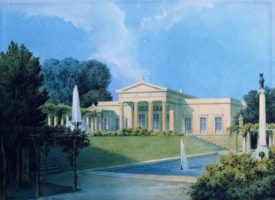 View of Charlottenhof from the garden, 1855 by Ferdinand von Arnim