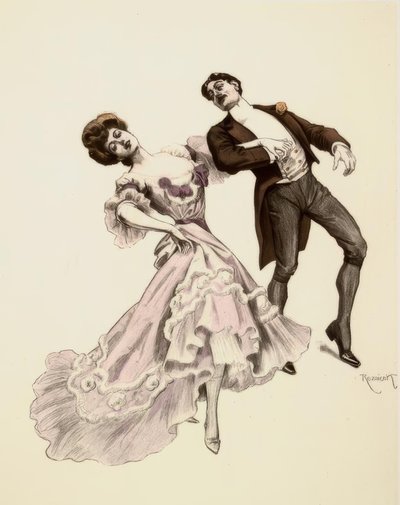 Cake Walk / from: 6 Dance Pictures by Ferdinand von Reznicek