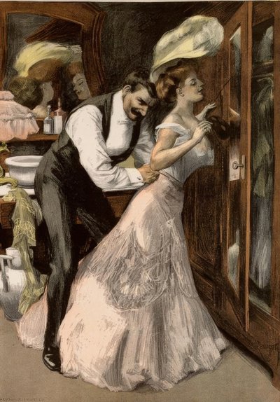 Before the Redoubt. / How Much Time Does a Woman Need to Wear Little by Ferdinand von Reznicek