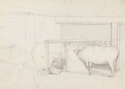 Calf in the Stall by Ferdinand von Wright