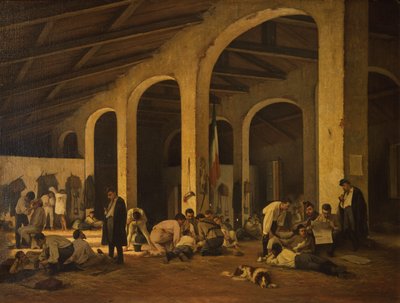 Volunteer Tuscan Artists at the Barracks of Modena by Ferdinando Buonamici