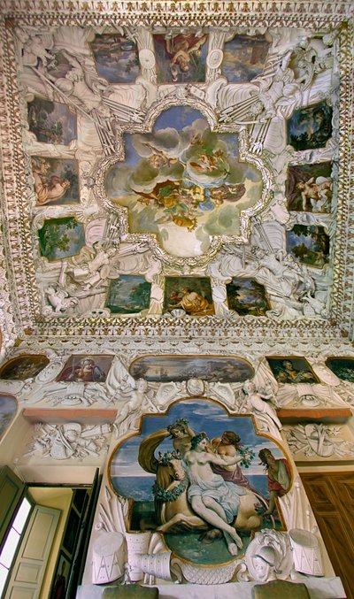 View of the Sala degli Stucchi by Ferdinando Galli and Bibiena Francesco Galli Bibiena