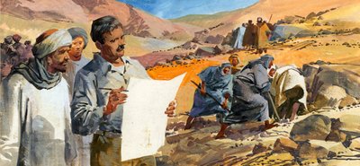 Howard Carter Searching for the Tomb of Tutankhamen by Ferdinando Tacconi