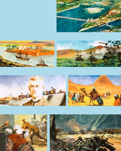 Scenes from the history of the River Nile by Ferdinando Tacconi