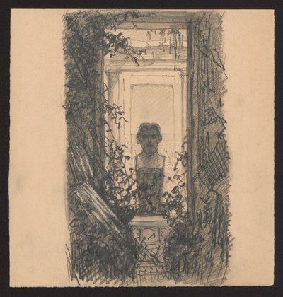Male Herm in the Garden, Against the Window by Ferdynand Ruszczyc