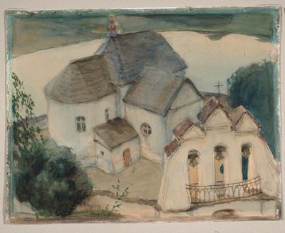 Church in Wiszniew by Ferdynand Ruszczyc
