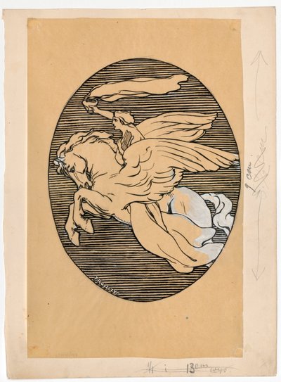 Muse on Pegasus, Emblem of the 