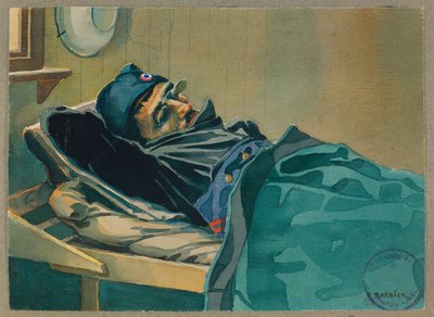 Portrait of Brossard Dreaming of Home, Gustrow by Fernand Barbier