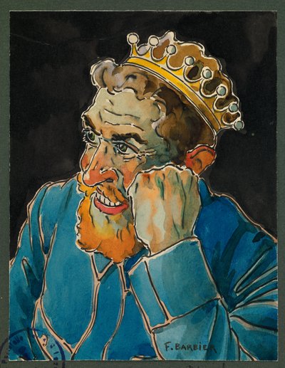 Portrait of Delatroche, Camp Cook, Gustrow by Fernand Barbier