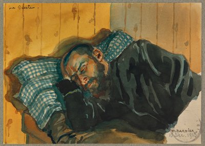 Portrait of Lavissiere Taking a Nap, Gustrow by Fernand Barbier