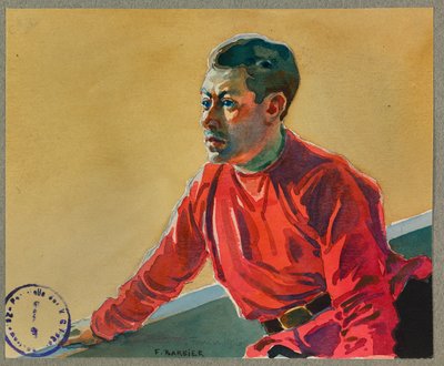 Prisoner Lafontan Will Play Tonight at the Camp Theater, Gustrow by Fernand Barbier