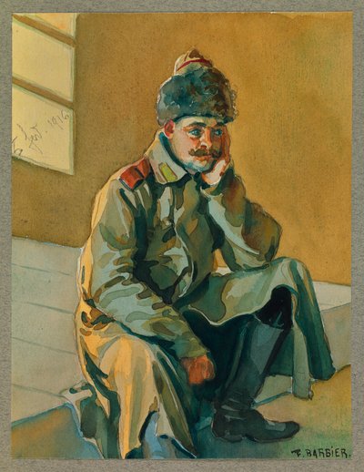 Russian Prisoner, Gustrow by Fernand Barbier