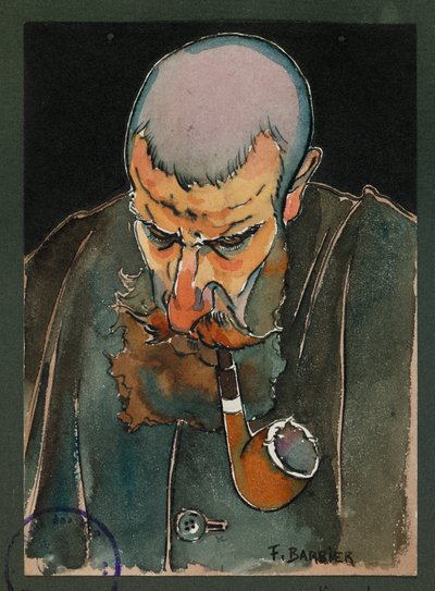 Sergeant Lavissiere Serving Mass, Gustrow by Fernand Barbier