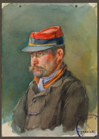 Sergeant Lecacheux of the 48th Territorial, Gustrow by Fernand Barbier