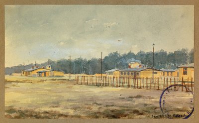 View of the West Side of the Camp Kitchens and Canteens by Fernand Barbier