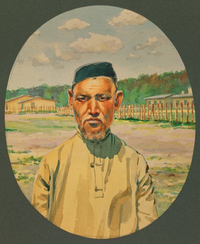 A Tartar Prisoner of the Russian Army at Gustrow by Fernand Barbier