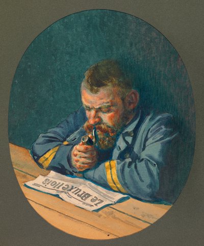 My Friend Liard, the Reading of the Bruxellois at Gustrow by Fernand Barbier