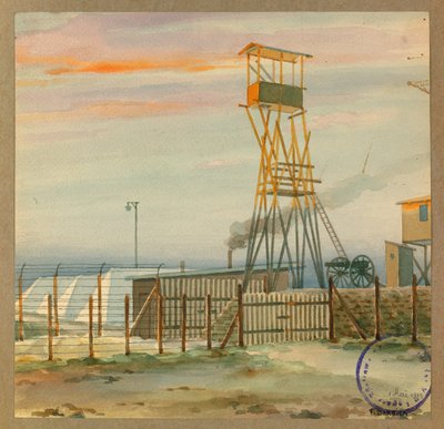 Observatory of the Old Camp with Its Tents by Fernand Barbier