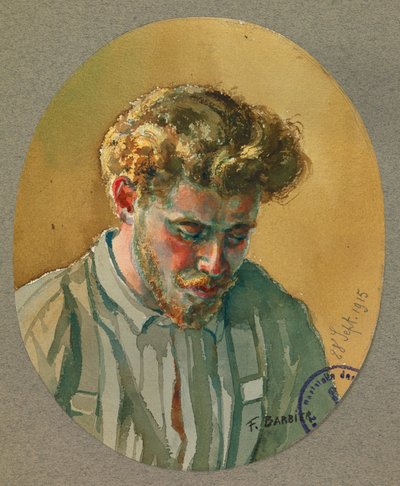Prisoner Delaborde, a Friend from the Gustrow Camp by Fernand Barbier