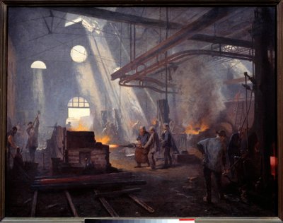A Forge by Fernand Cormon
