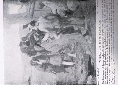 Pastoral life in the Bronze Age, illustration from 