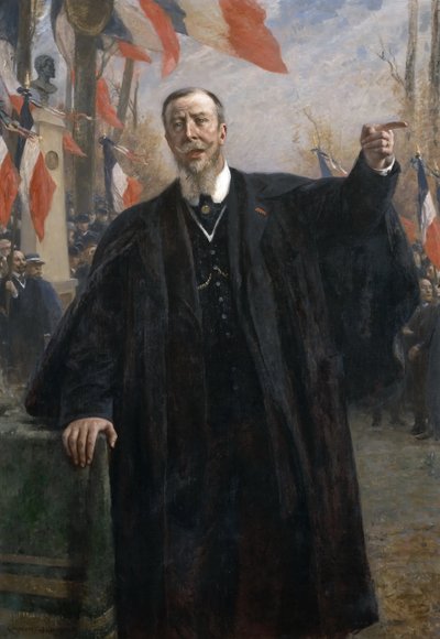Paul Déroulède Making a Speech at Bougival, January 1913 by Fernand Cormon