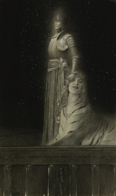 With Verhaeren: An Angel by Fernand Khnopff