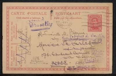 Postcard to Maria Biermé by Fernand Khnopff