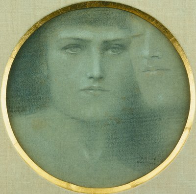 The Caresses by Fernand Khnopff