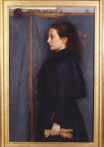 Portrait of Jeanne de Bauer by Fernand Khnopff