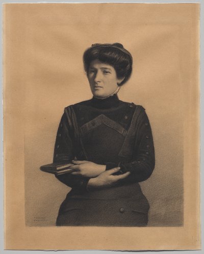 Portrait of Madame Jules Ricard, née Augustine Bulteau by Fernand Khnopff