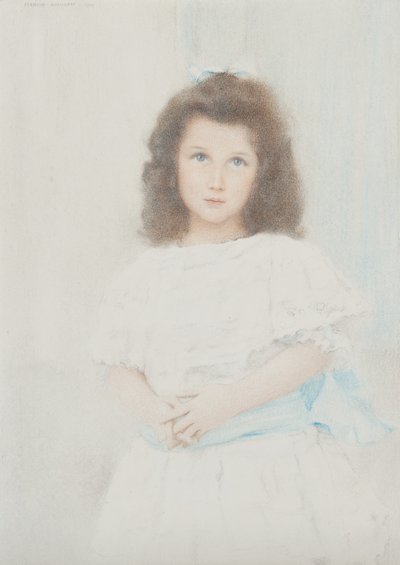 Portrait of Renée Lambert de Rothschild, daughter of the founder of the Lambert bank by Fernand Khnopff