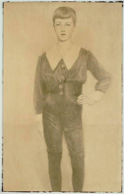 Prince Leopold of Belgium, Duke of Brabant by Fernand Khnopff