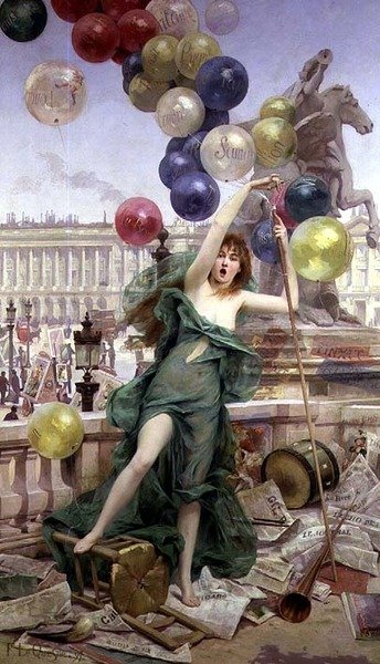 The Balloon Girl by Fernand Le Quesne