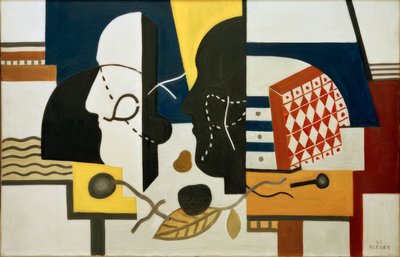 The Two Profiles by Fernand Leger