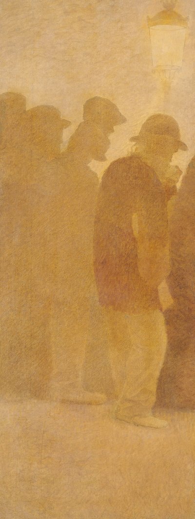 The Mouthful of Bread, Waiting in Line, Study for 