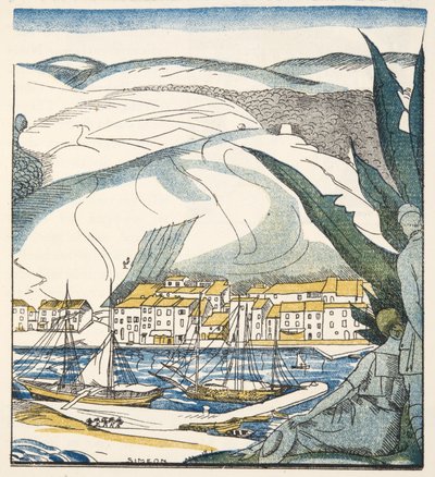 Antibes, from Gazette de Bon Ton, pub.1920 by Fernand Siméon