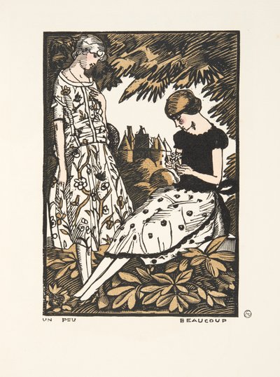 Un Peu, Beaucoup, from a Collection of Fashion Plates by Fernand Siméon