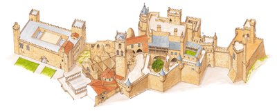 Olite Castle, Navarra, Spain by Fernando Aznar Cenamor
