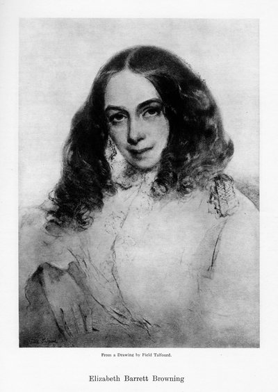Elizabeth Barrett Browning, English poet of the Victorian era by Field Talfourd