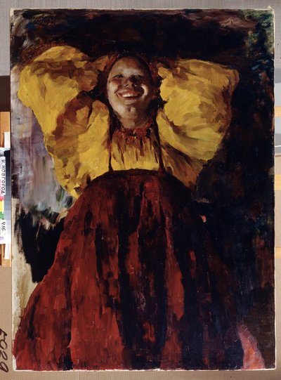 Woman in Yellow by Filipp Andreevich Maliavin